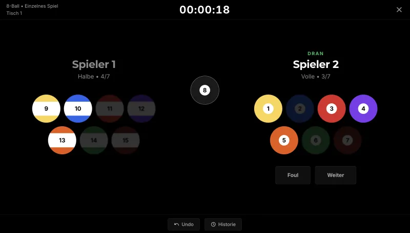 BilliardOS Client – 8-Ball